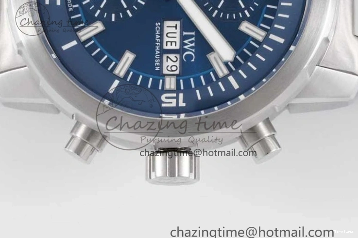 MIROTIME 0105 Aquatimer Chrono SS V6SF 1:1 Best Edition Blue Dial on SS Bracelet A Modern 7032